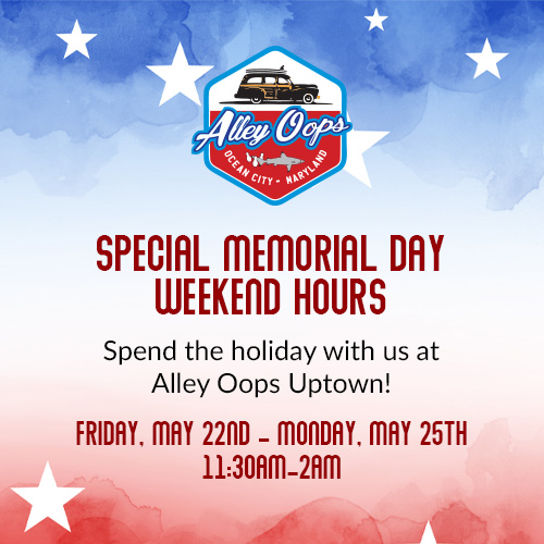 306050 Alley Oops Memorial Day Weekend Pop Up 2026